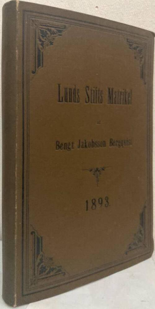 Lunds Stifts Matrikel. 1893