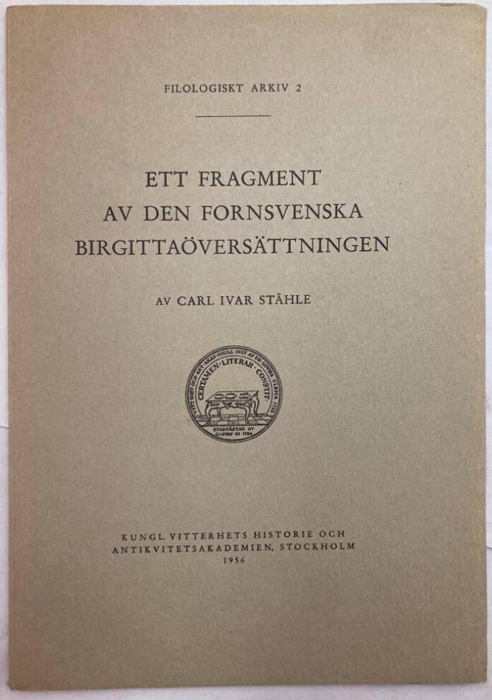 Ett fragment av den fornsvenska Birgittaöversättningen