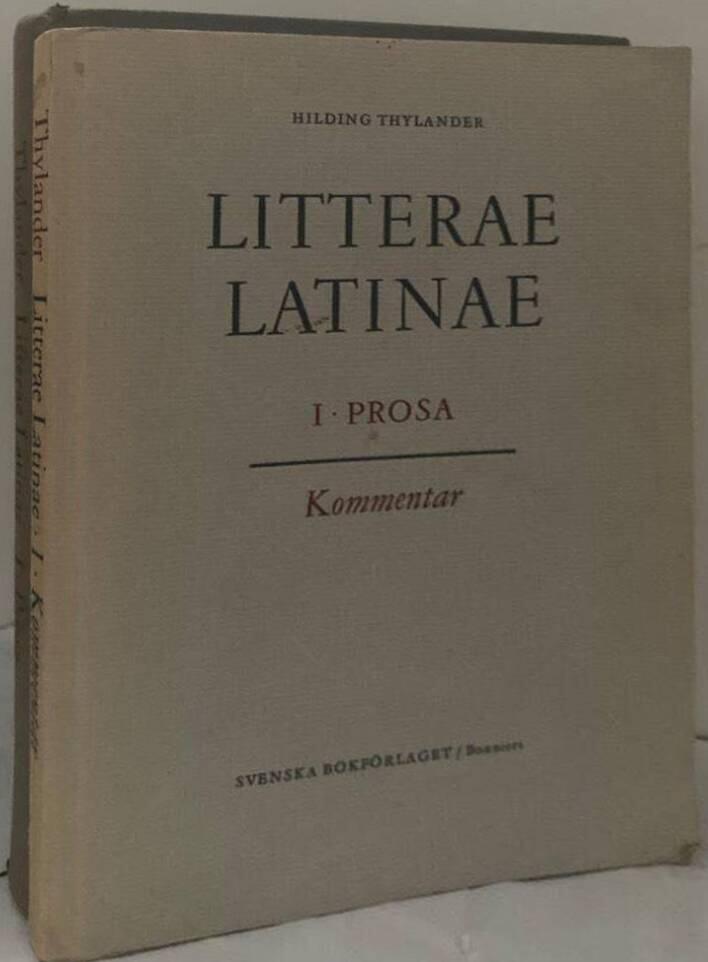Litterae Latinae. I. Prosa + Kommentar