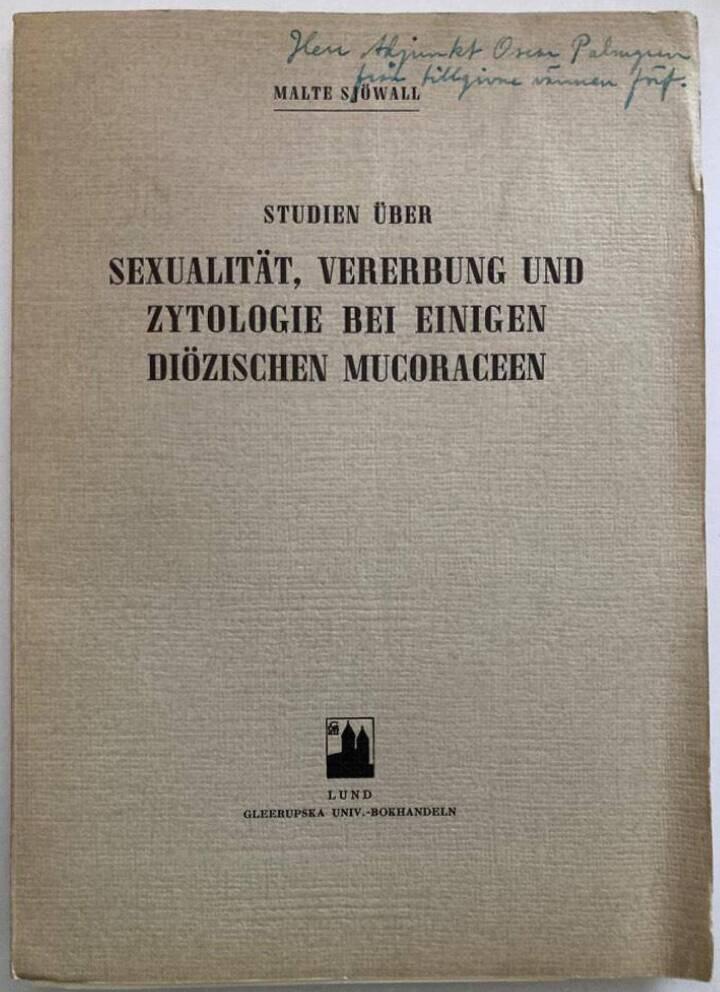 Studien über Sexualität, Vererbung und Zytologie bei einigen diözischen Mucoraceen