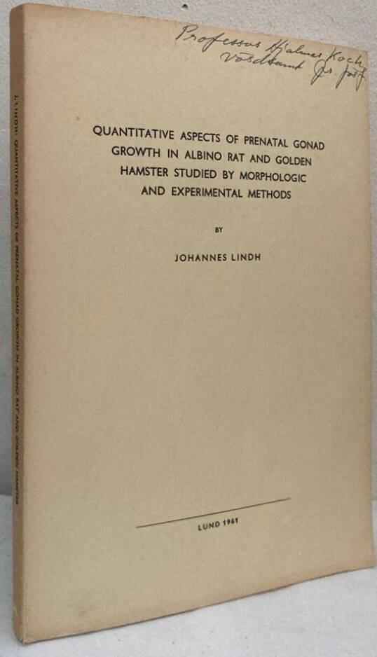 Quantitative Aspects of Prenatal Gonad Growth in Albino Rat and Golden Hamster studied by Morphologic and Experimental Methods