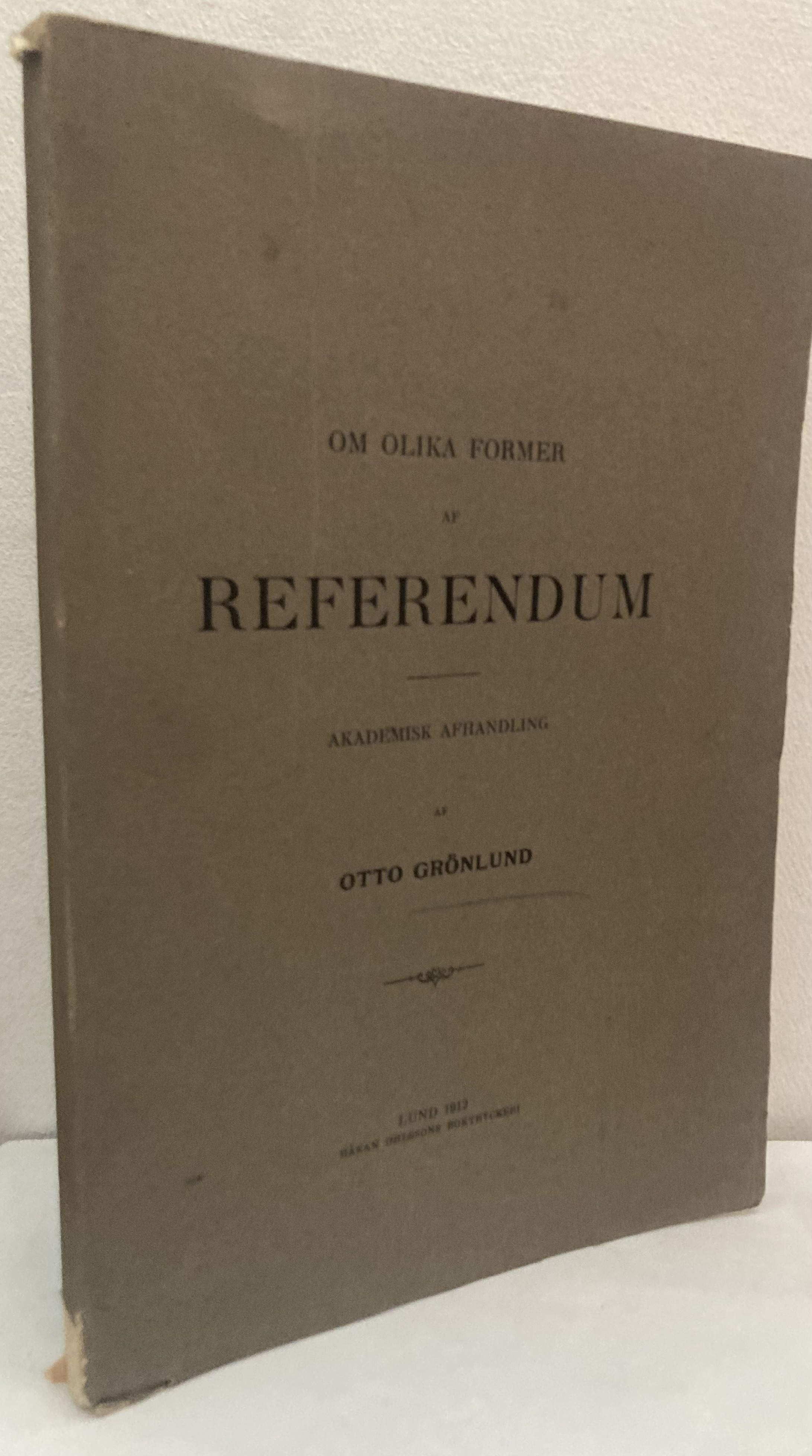 Om olika former av referendum