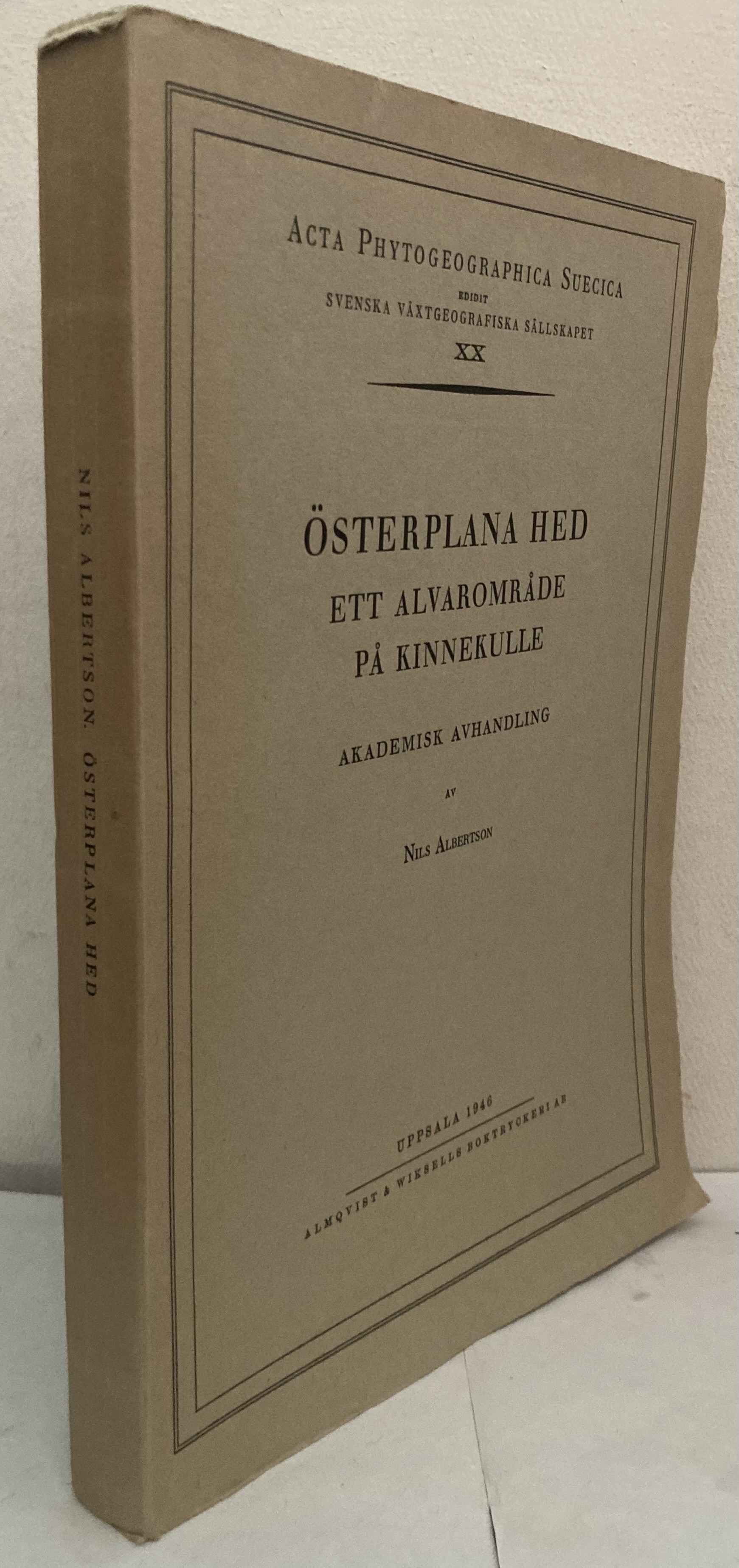 Österplana hed. Ett alvarområde på Kinnekulle