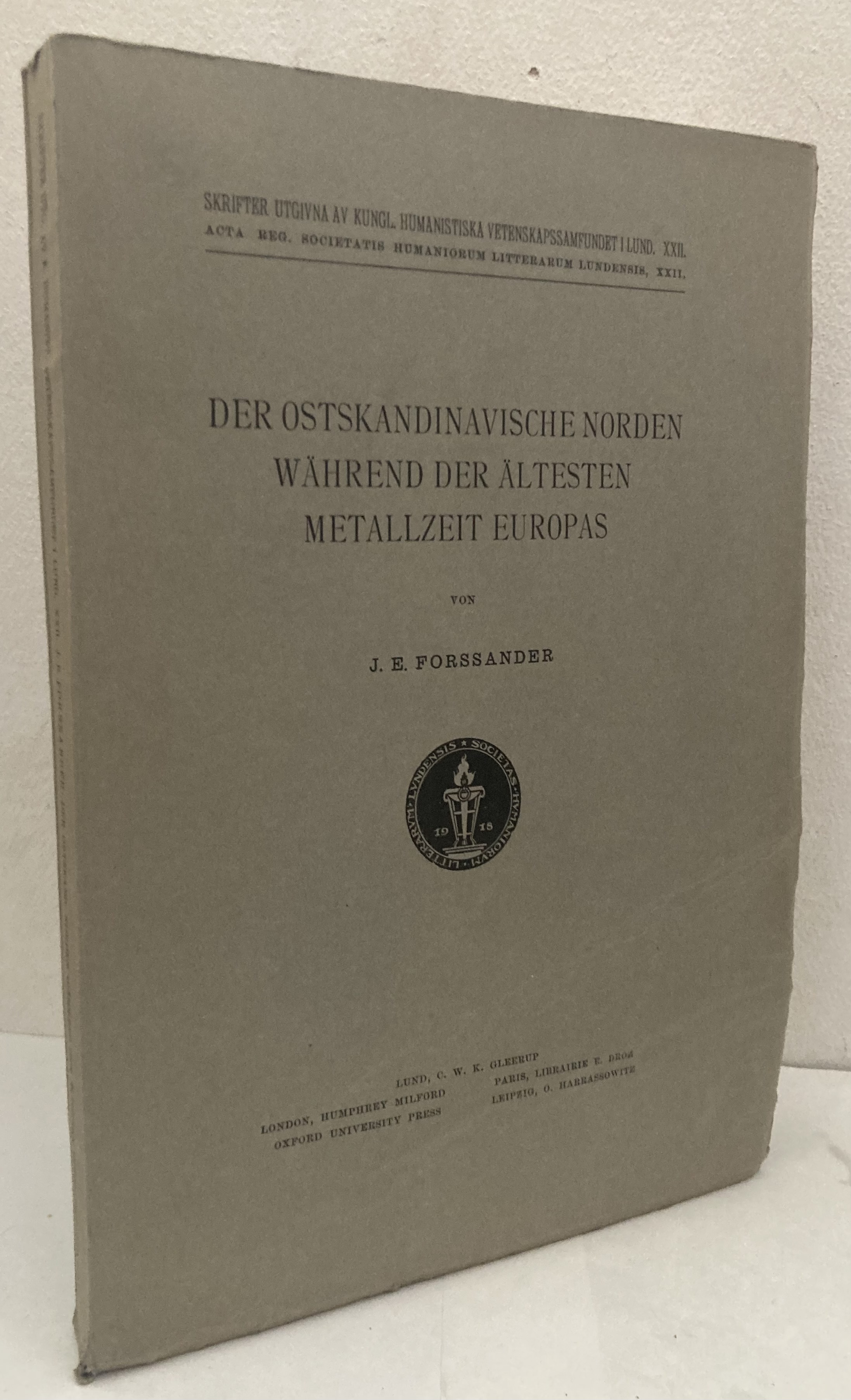 Der ostskandinavische Norden während der ältesten Metallzeit Europas.