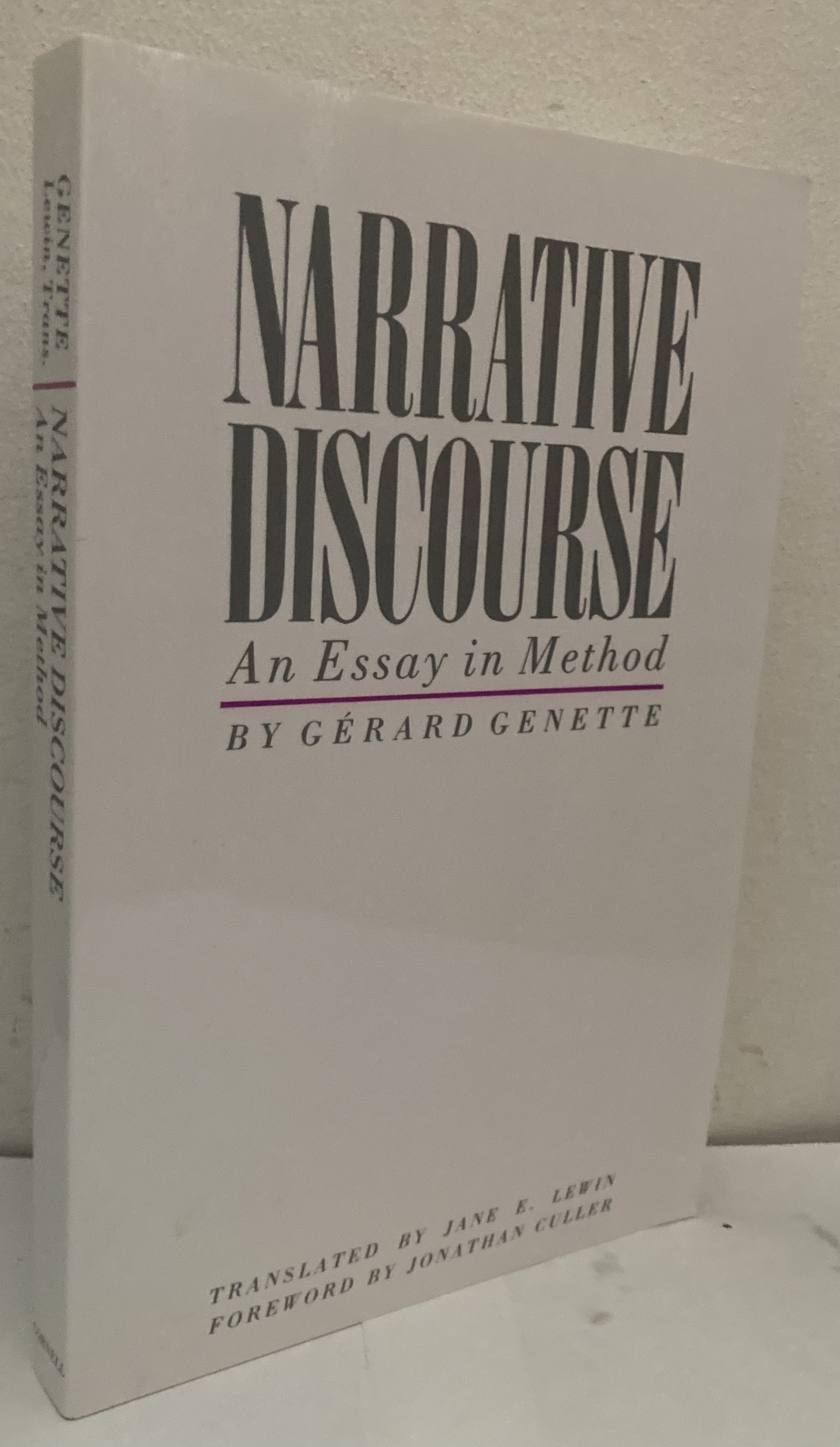 Narrative Discourse. An Essay in Method