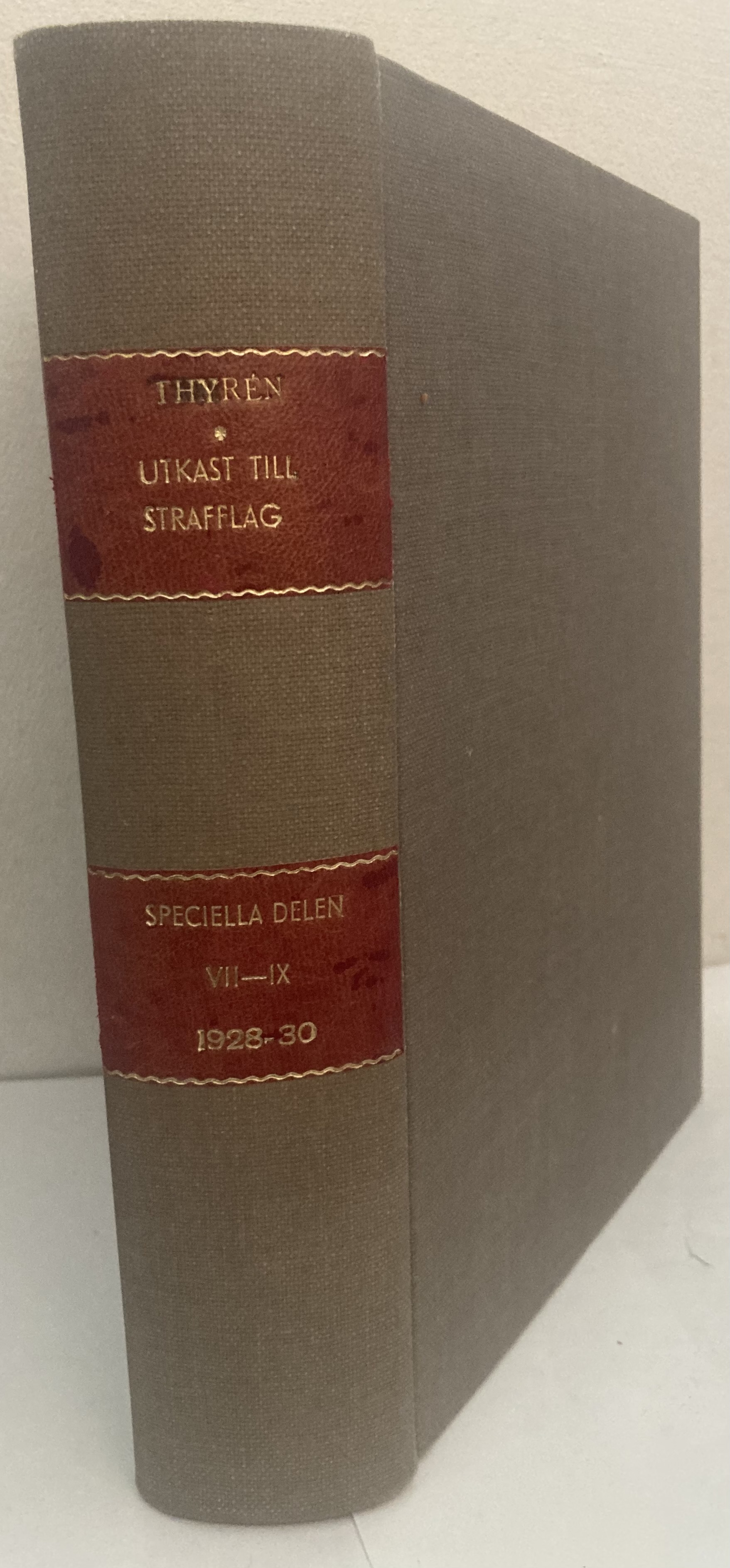 Förberedande utkast till strafflag. Speciella delen VII-IX