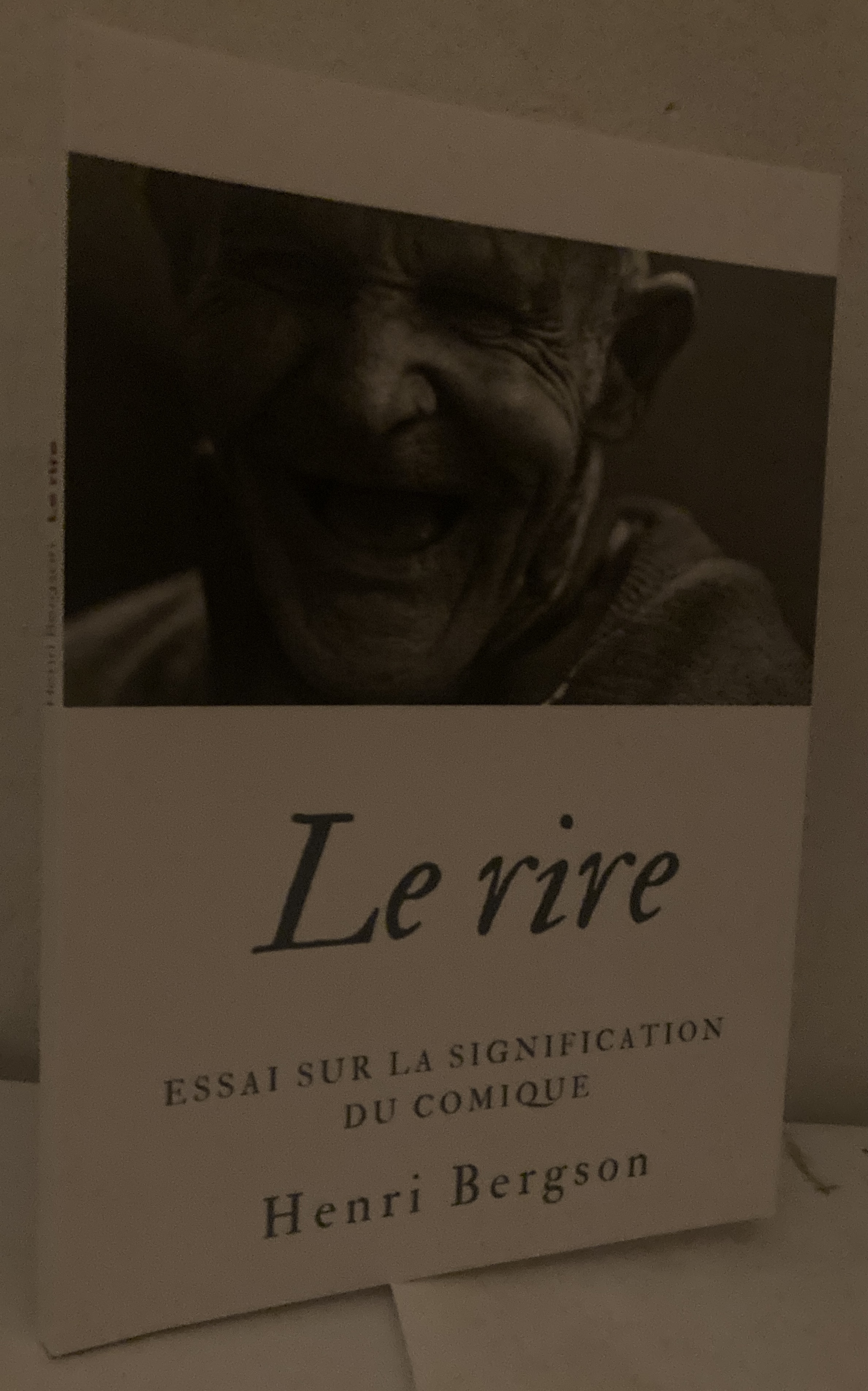 Le rire. Essai sur la signification du comique