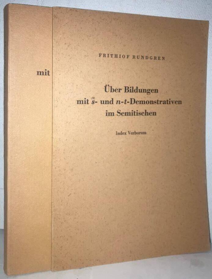 Über Bildungen mit s- und n-t-Demonstrativen im Semitischen. Beiträge zur vergleichenden Grammatik der semitischen Sprachen + Index Verborum