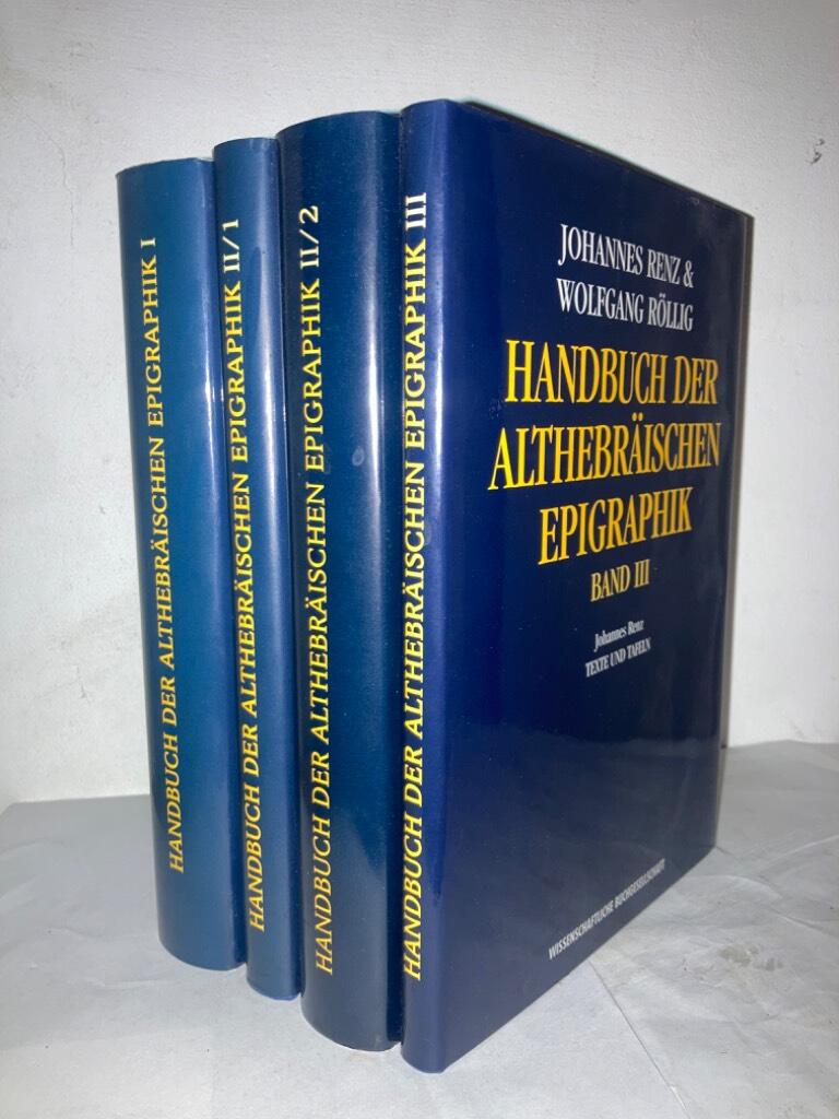 Handbuch der Althebräischen Epigraphik. Band I-III