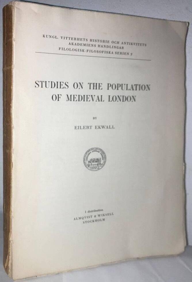 Studies on the Population of Medieval London