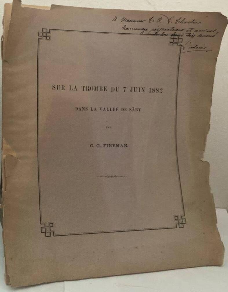 Sur la trombe du 7 juin 1882 dans la vallée de Säby