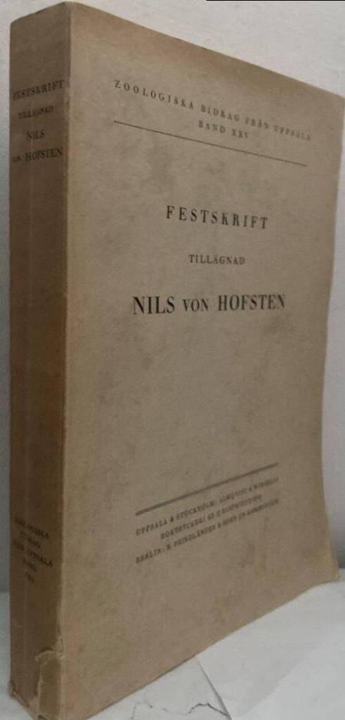 Festskrift tillägnad Nils von Hofsten